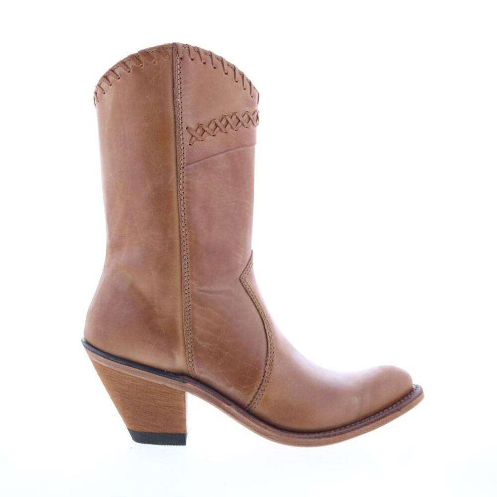 Jama Old West Womens Snip Toe Brown Boots (NWT)